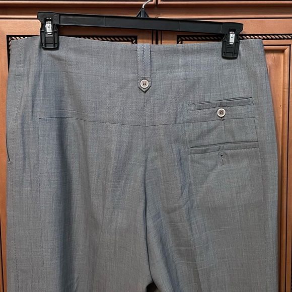 GUNEX Brunello Cucinelli Gray Cuffed Trousers. Made in Italy. Size 8 - Picture 3 of 9